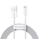 Кабель для зарядки и передачи данных BASEUS Superior Series Fast Charging, Micro USB, 2 м, 2A, 480Mbps, White (CAMYS-A02) - изображение 1