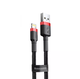 Кабель для заряджання Baseus Cafule Lightning CALKLF-B19 2.4A 100 см red/black - зображення 1