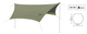 Тент похідний від дощу та сонця Tramp Lite Tent TLT-034 440х440см green - зображення 2