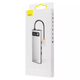 USB-Хаб Baseus Metal Gleam Series 9в1 3xUSB3.0 / 4KHD / TF / SD / Type-C PD / VGA / RJ45 gray - зображення 4