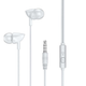 Навушники REMAX with mic Wired Earphone RW-106 HD Mic 3.5 мм white - зображення 1