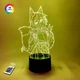 3D ночник "Сэнко" (УВЕЛИЧЕННОЕ ИЗОБРАЖЕНИЕ) подарочная упаковка + 16 цветов + пульт ДУ + сетевой адаптер&nbsp;+ батарейки (3ААА) &nbsp;3DTOYSLAMP - изображение 1