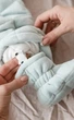 Демісезонний стьобаний комбінезон Tessera для малюків 0 - 12 місяців Magbaby сизий зріст 62см Зелений - зображення 8