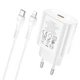 МЗП Hoco N22 Jetta PD25W charger set ( C to iP ) ( EU ) White - зображення 3