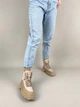 Женские демисезонные ботинки ShoesBand Латте натуральные кожаные и нубук на среднюю стопу внутри байка 37 (24 см) (S66101д) - изображение 5