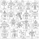 Шпалери-розмальовки Роботи 60*60 C-60014 - зображення 1