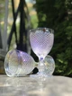 Набор бокалов для вина из цветного стекла Glassware 6 шт 300 мл Перламутровый (Сетка) 5281С - изображение 1