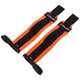 Бинты кистевые для жима (2шт) STRENGTH WRIST WRAPS Zelart TA-7807 (нейлон, р-р 7,5x30см, черно-оранжевый) - изображение 5