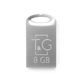 Флешка (флеш пам'ять USB) T&G 8 GB Metal 105 Сталевий - зображення 1