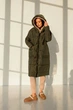 Довгий пуховик oversize Хакі M 7703065 - зображення 1
