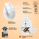 Миша Logitech Lift for Mac Vertical Ergonomic Mouse Off White (910-006477) - зображення 7