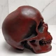 Декоративний череп із гіпсу - Red skull - зображення 2