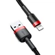 Кабель Baseus CALKLF-A19 Cafule Lightning USB 2.4A 50см Black-Red - изображение 1