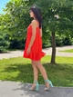 Женское платье из трикотаж- рубчик Poliit 8839 красный 36 - изображение 4