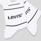Набор мужских носков высоких хлопковых Levi`s Short Cut Logo Sport 701210567-007 43-46 (2 пары) White (8720245185608) - изображение 4
