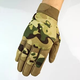 Рукавички чоловічі тактичні Tactical Gloves військові мультикам розмір L Код 33-0019 - зображення 2