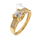 Кольцо Diamant К3498 (544505) 17.5 - изображение 2