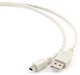 Kabel Cablexpert USB 2.0 - mini USB 0.9 m White (CC-USB2-AM5P-3) - obraz 2