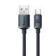 Кабель для быстрой зарядки Baseus Crystal Shine Series USB For Type-C 100W 5A 1.2m Black - изображение 2