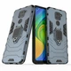 Чехол Iron Ring для Xiaomi Redmi Note 9 бампер противоударный с подставкой кольцом Dark-Blue - изображение 1