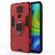 Чехол Iron Ring для Xiaomi Redmi Note 9 бампер противоударный с подставкой кольцом Red - изображение 4