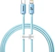 Кабель Baseus Crystal Shine Series Fast Charging Data Cable Type-C to iP 20W 1.2 м Sky Blue (CAJY001303) - зображення 1