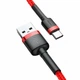 Кабель Baseus CATKLF-U09 Cafule USB Type-C USB 2A 300см Red - зображення 3