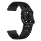 Ремінець для Zepp E - чорний / ширина кріплення 20мм / силікон / Watchbands Flower (W14-3WB48215496) - зображення 2