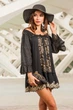 Короткая туника с вышивкой AnastaSea 1172 A-2с 48(XL) Черный - изображение 1