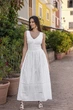 Длинное пляжное платье Fresh Cotton 2409 F-1C 46(L) Белый - изображение 1