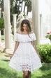 Кружевное пляжное платье Fresh Cotton 2205 F-1C 42(S) Белый - изображение 1
