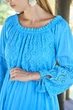 Пляжное платье с длинными рукавами Fresh Cotton 2513 F-2C 44(M) Голубой - изображение 2