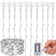 Гирлянда водопад (штора) Springos 2 x 2 м 200 LED Pilot USB CL4021 Cold White - изображение 4