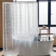 Шторка для ванной водонепроницаемая Bathlux 180 x 180 см люкс качество с железными кольцами, Прозрачная - изображение 3