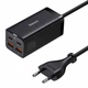 Зарядний пристрій Baseus GaN3 Pro Desktop Fast Charger 2Type-C+2USB 100W CCGP000101 Black - зображення 1