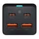 Зарядний пристрій Baseus GaN3 Pro Desktop Fast Charger 2Type-C+2USB 100W CCGP000101 Black - зображення 6