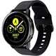 Силіконовий ремінець One Watchbands чорний для Samsung Galaxy Watch Active - розмір L (WB0021ONEBLACKA) - зображення 2