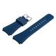 Силиконовый ремешок Watchbands для Samsung Gear S3 / Samsung Galaxy Watch 46mm Silver - синий (WB001DARKBLUE) - изображение 4