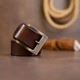 Мужской ремень из натуральной кожи Vintage 20357 - изображение 6