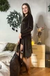 Комплект піжама + халат MiaNaGreen Кш1550ш XL Коричневий - зображення 4
