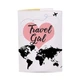 Набір обкладинок на паспорт Екошкіра - Travel Man and Girl 13,5 х 9,5 см - зображення 2