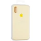 Чехол Fiji Silicone Case для Apple iPhone XS бампер накладка Full Soft Mellow Yellow - изображение 4