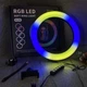 Кільцева світлодіодна лампа RGB LED RING MJ26 - зображення 5