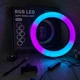 Кільцева світлодіодна лампа RGB LED RING MJ26 - зображення 6