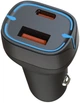 Автомобільний зарядний пристрій XO CC37 1 USB QC 3.0 Type-C PD 20W Black - зображення 2