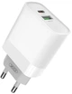 Сетевое зарядное устройство XO L64 PD Power Adapter 18W/1 USB 1 USB-C White - изображение 1