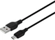 Зарядний пристрій XO L57 2.4A/2USB MicroUSB Cable Black - зображення 2