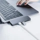 USB-Hub Baseus Harmonica Five-in-one HUB Adapter Grey - зображення 3