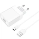 Мережевий зарядний пристрій з кабелем BOROFONE BA47A Mighty speed single port QC3.0 3A + Type-C cable 18W White (6931474728319) - изображение 2