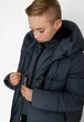 Пальто пуховик зимний X-WOYZ DT-8348-35, 11лет 146-152см джинс - изображение 3